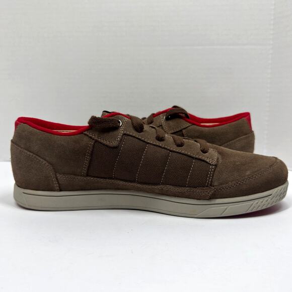 Y2K Oakley Sneakers Chunky Skateboarding Casual Icon Brown Suede Shoes Mens 12 - Picture 8 of 13